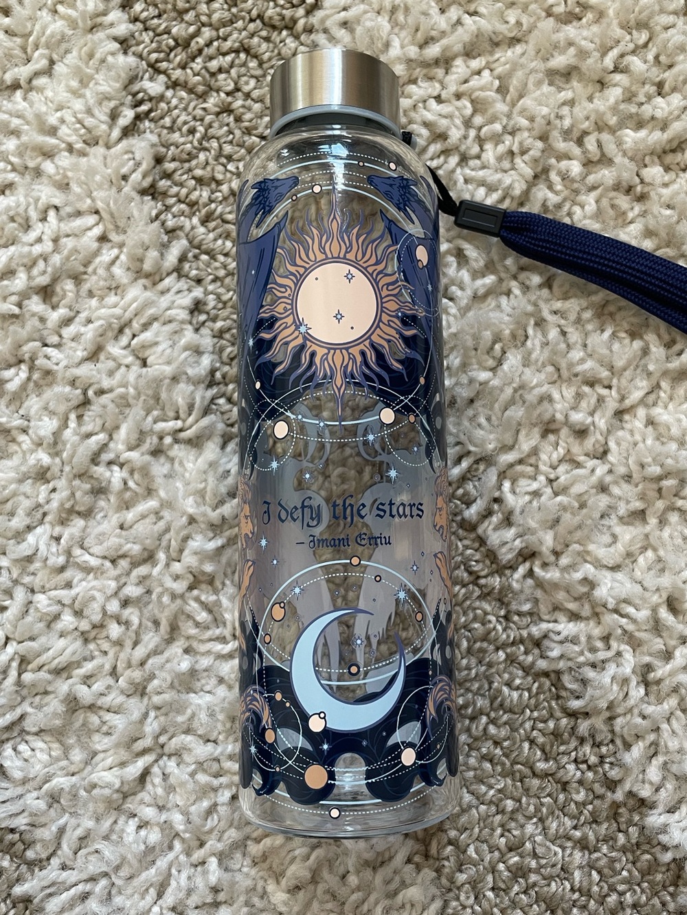 Heavenly Bodies Glass Water Bottle